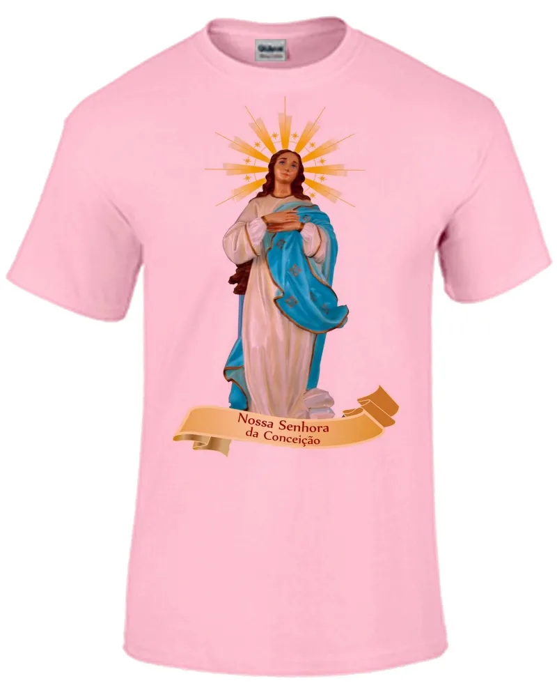 Baby look blusa feminina ou Camiseta Nossa senhora da Conceição Imagem