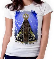 Baby look blusa feminina ou Camiseta Nossa Senhora Mãe Jesus - Foto 3