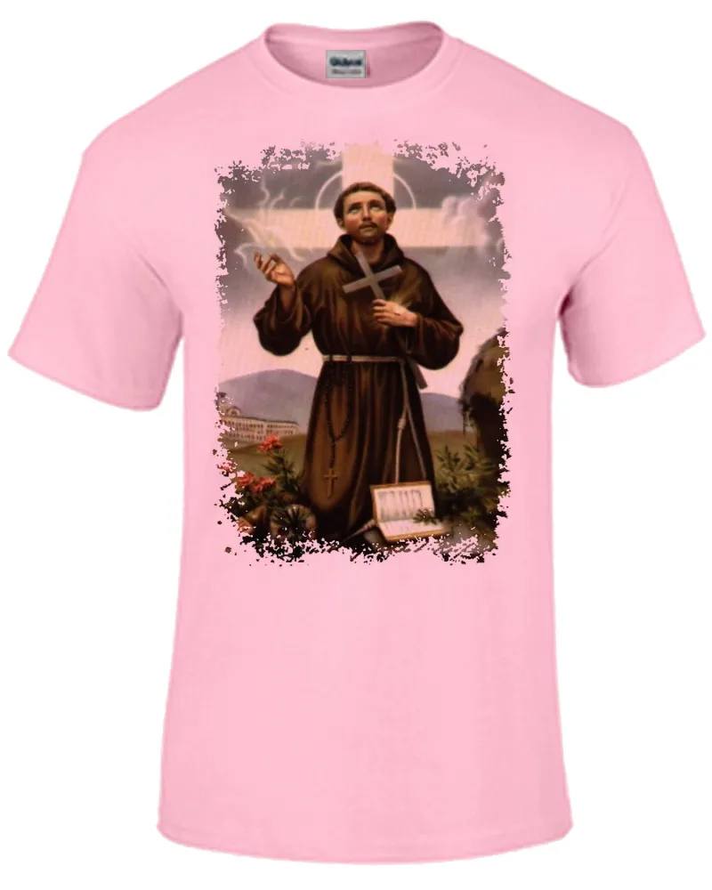 Baby look blusa feminina ou Camiseta São Francisco Assis Jesus Cristo