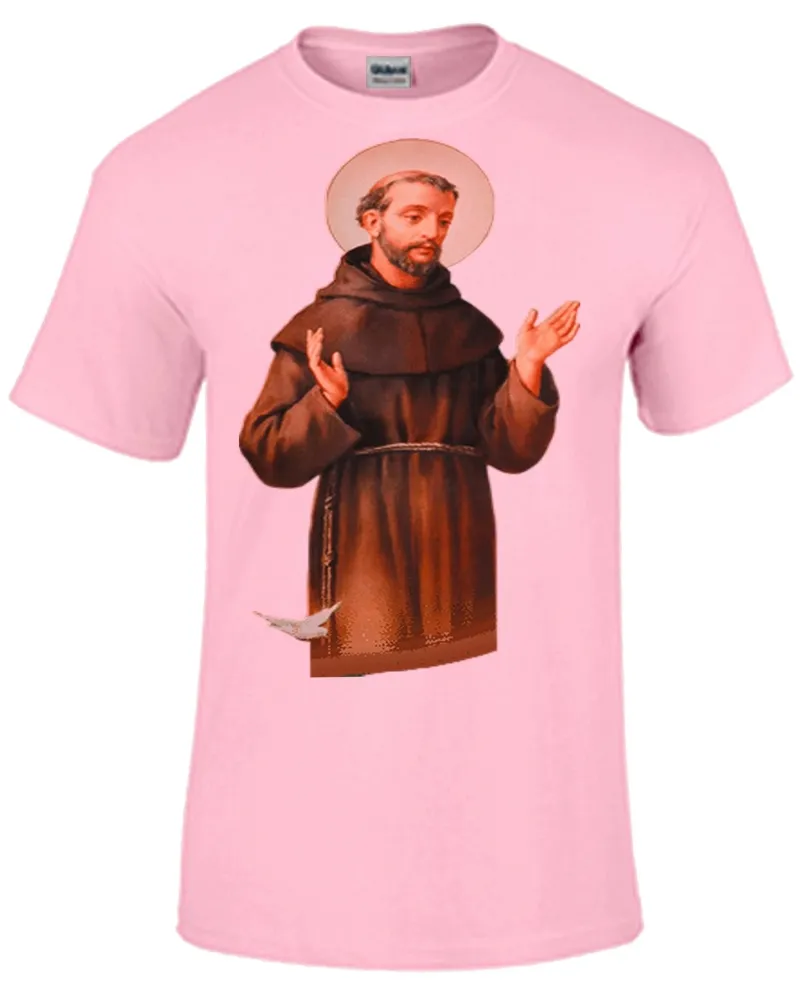 Baby look blusa feminina ou Camiseta São Francisco Jesus Cristo