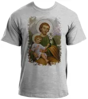 Baby look blusa feminina ou Camiseta São Jose Jesus Cristo - Foto 2