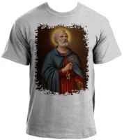 Baby look blusa feminina ou Camiseta São Pedro Santo Jesus - Foto 3