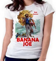 Baby look blusa feminina ou Camiseta Banana Joe filme antigo Bud Spencer - Foto 3