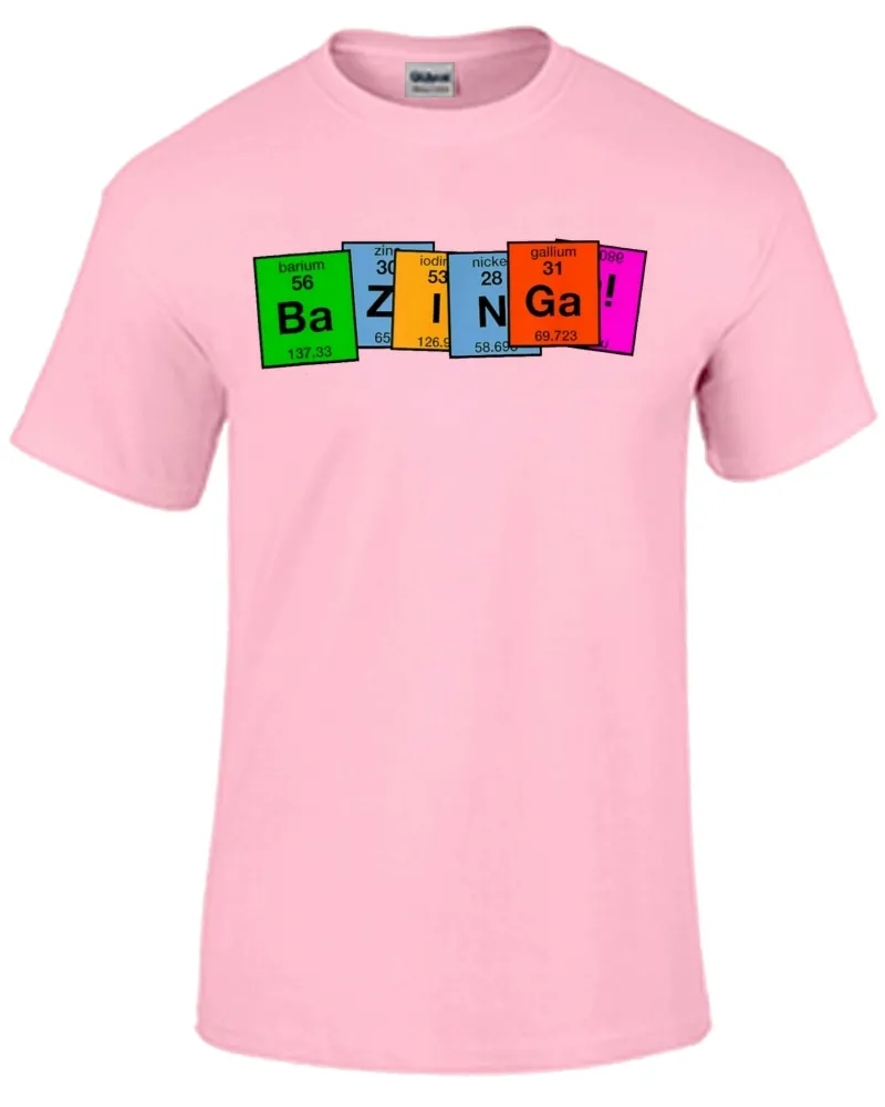 Baby look blusa feminina ou Camiseta Bazinga big bang theory tabela