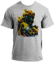 Baby look blusa feminina ou Camiseta bumblebee transformers robo carro - Foto 2