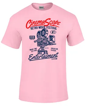 Baby look blusa feminina ou Camiseta Cinema Arte festival antigo