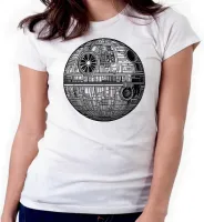 Baby look blusa feminina ou Camiseta Estrela da morte star wars darth vader - Foto 3