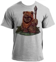 Baby look blusa feminina ou Camiseta ewoks urso star wars - Foto 2