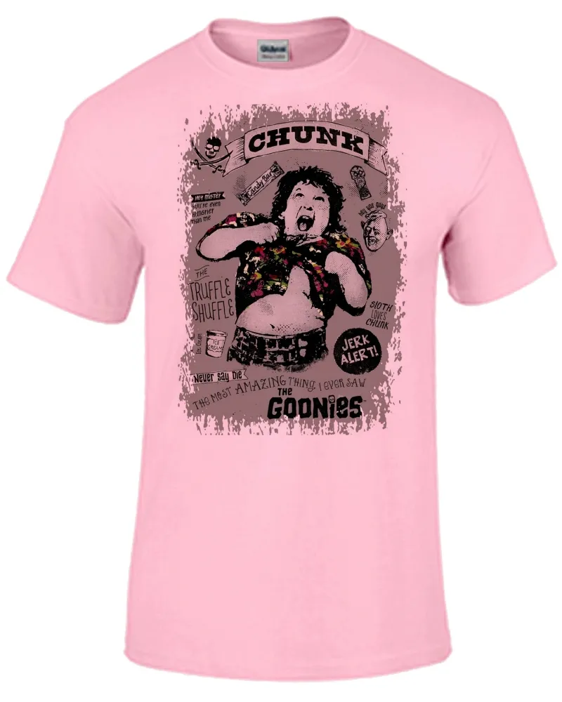 Baby look blusa feminina ou Camiseta Gordo goonies Chunk Imagem