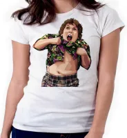 Baby look blusa feminina ou Camiseta Gordo goonies filme antigo - Foto 3
