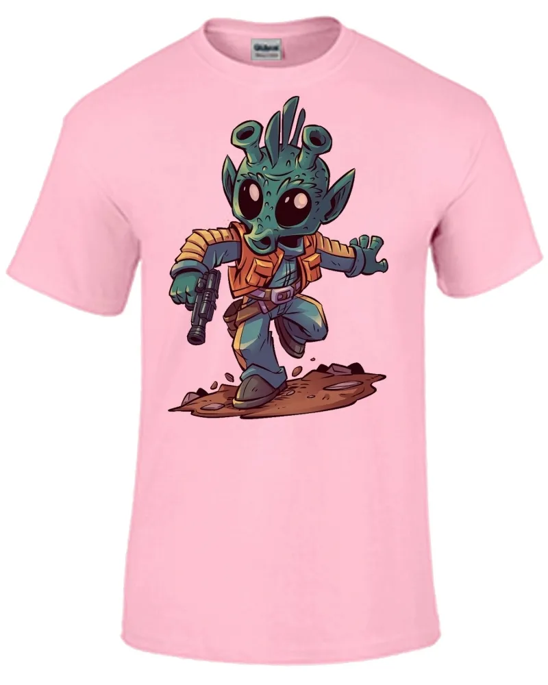 Baby look blusa feminina ou Camiseta greedo star wars personagem Imagem