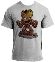 Baby look blusa feminina ou Camiseta Groot vingadores guardioes galaxia - Foto 2