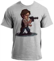 Baby look blusa feminina ou Camiseta Han solo star wars Harrison - Foto 2