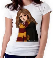 Baby look blusa feminina ou Camiseta Harry Potter Hermione Granger - Foto 3