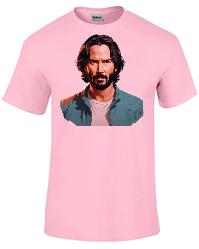 Baby look blusa feminina ou Camiseta keanu reeves john wick ator