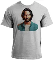 Baby look blusa feminina ou Camiseta keanu reeves john wick ator - Foto 2