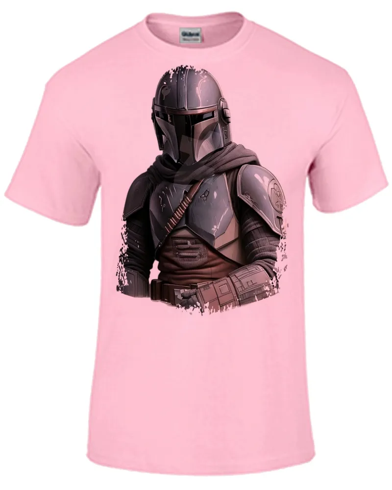 Baby look blusa feminina ou Camiseta Mandalorian armadura star wars Imagem