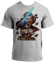 Baby look blusa feminina ou Camiseta obi wan kenobi jedi star wars - Foto 2