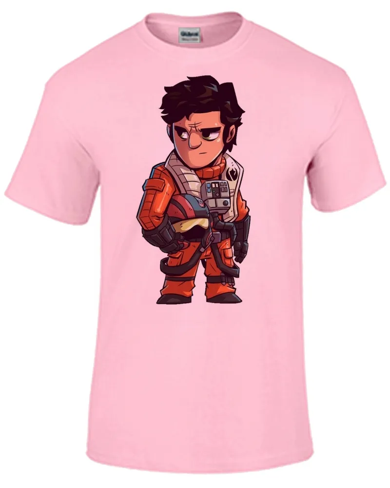 Baby look blusa feminina ou Camiseta Star wars piloto Poe Dameron