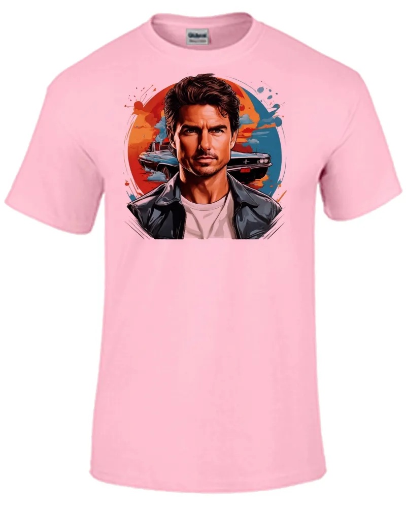 Baby look blusa feminina ou Camiseta Tom cruise top gun ator piloto carro