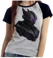 Baby look blusa feminina ou Camiseta Transformers Megatron vilão - Foto 4