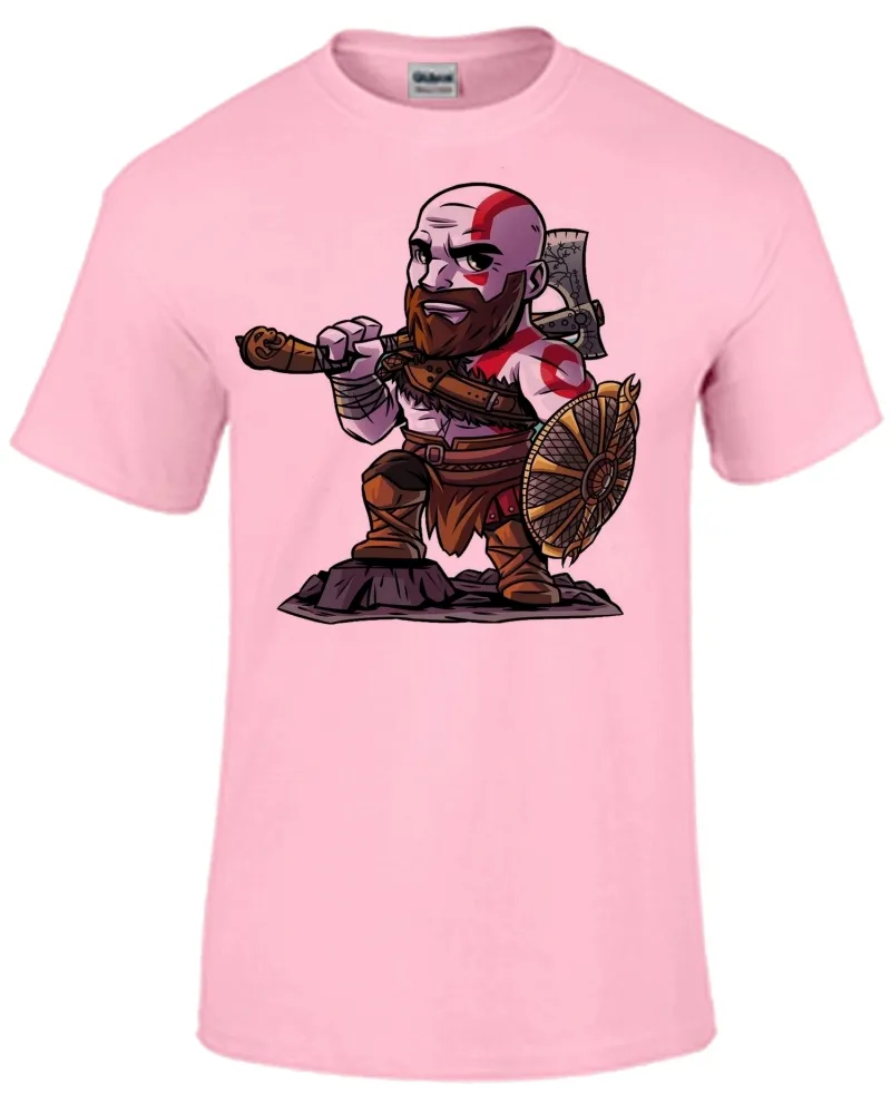 Baby look blusa feminina ou Camiseta Kratos Deus da guerra barba