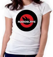 Baby look blusa feminina ou Camiseta audioslave banda rock antiga - Foto 3