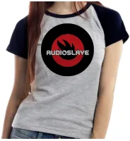 Baby look blusa feminina ou Camiseta audioslave banda rock antiga - Foto 4