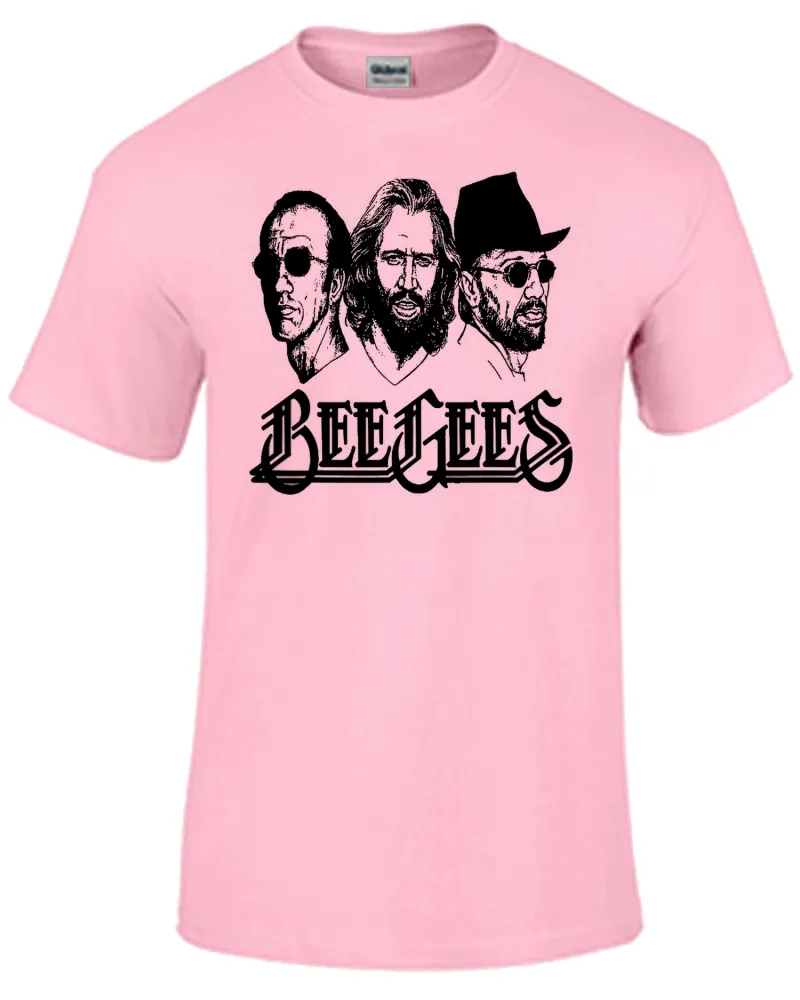 Baby look blusa feminina ou Camiseta Beegees banda rock antiga