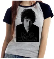Baby look blusa feminina ou Camiseta Bob Dylan musica rock antigo - Foto 3