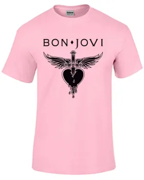 Baby look blusa feminina ou Camiseta Bon Jovi banda rock antiga