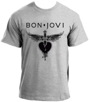 Baby look blusa feminina ou Camiseta Bon Jovi banda rock antiga - Foto 2