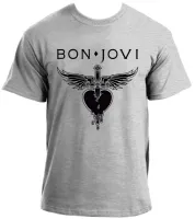 Baby look blusa feminina ou Camiseta Bon Jovi banda rock antiga - Foto 2