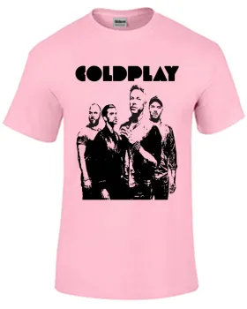Baby look blusa feminina ou Camiseta Coldplay banda rock antiga