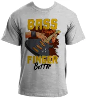 Baby look blusa feminina ou Camiseta Contra baixo rock musico bass - Foto 2