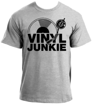 Baby look blusa feminina ou Camiseta Dj musica vinil Junkie Hip Hop Dance Trance - Foto 2