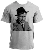 Baby look blusa feminina ou Camiseta frank Sinatra cantor chapeu - Foto 2