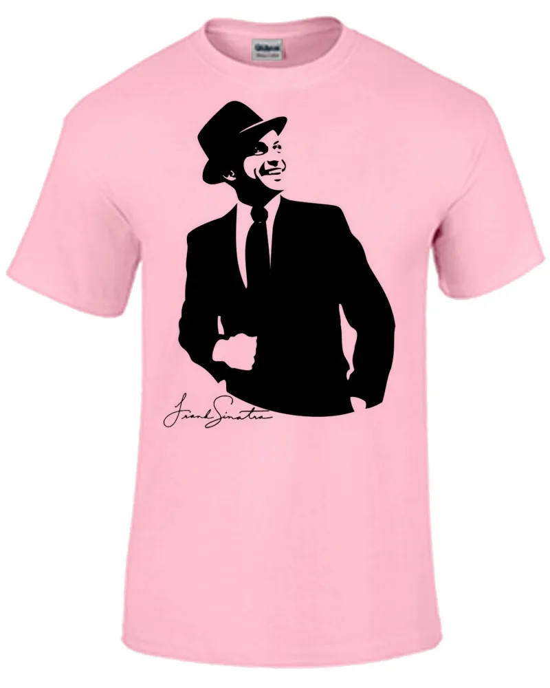 Baby look blusa feminina ou Camiseta frank Sinatra cantor classico