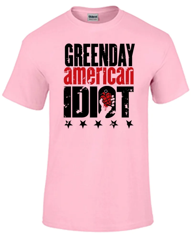 Baby look blusa feminina ou Camiseta Green day american idiot rock
