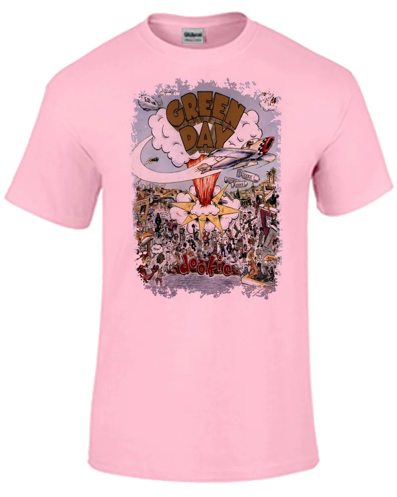 Baby look blusa feminina ou Camiseta Green day dookie basket case