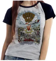 Baby look blusa feminina ou Camiseta Green day dookie basket case - Foto 4
