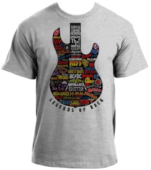 Baby look blusa feminina ou Camiseta guitarra bandas rock famosas - Foto 2
