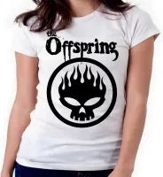 Baby look blusa feminina ou Camiseta Offspring banda rock antiga - Foto 4