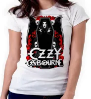 Baby look blusa feminina ou Camiseta Ozzy ozbourne black sabbath - Foto 3