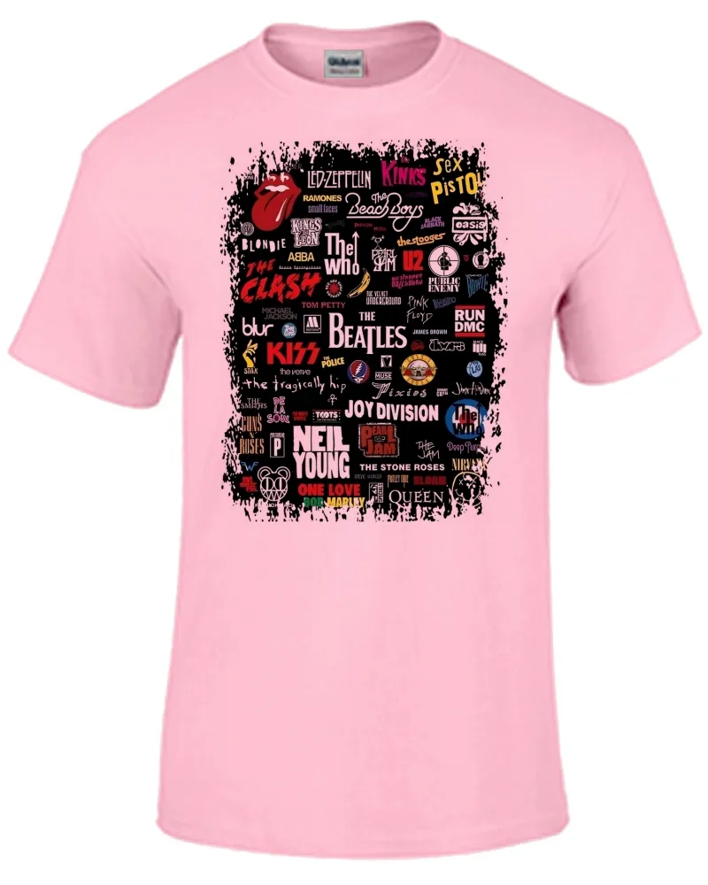 Baby look blusa feminina ou Camiseta Rock bandas famosas