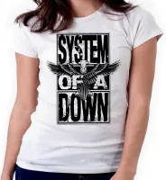 Baby look blusa feminina ou Camiseta System Of A Down banda rock - Foto 3