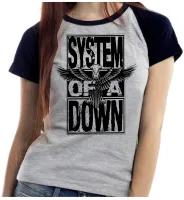 Baby look blusa feminina ou Camiseta System Of A Down banda rock - Foto 4