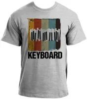 Baby look blusa feminina ou Camiseta Teclado tecladista musica - Foto 2