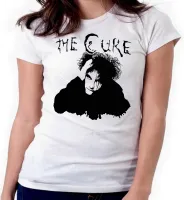 Baby look blusa feminina ou Camiseta The cure banda rock antiga - Foto 3