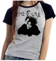 Baby look blusa feminina ou Camiseta The cure banda rock antiga - Foto 4